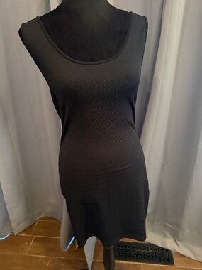 Forever 21 Black Textured Knit Dress